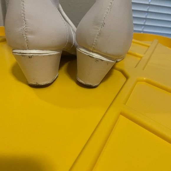 Authentic Ballet Folklorico Boots (Botín Adelita) - White Leather - Manzano Size - Picture 3 of 4